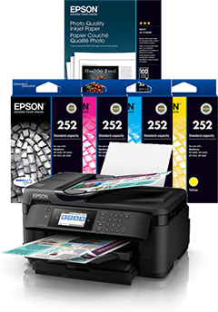 Workforce WF-7710 plus Ink Set and Papers